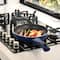 Gibson Home® Charmont 9.5'' Yale Blue Nonstick Aluminum Frying Pan